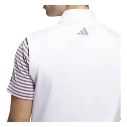 Adidas Ultimate365 Classic 1/4 Zip Golf Vest JL5326 -Clarkes Golf Store JL5326 7 APPAREL OnModel DetailView2 white Photoroom