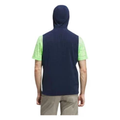 Adidas Ultimate365 Hoodie Golf Vest JL5328 -Clarkes Golf Store JL5328 4 APPAREL OnModel BackView white Photoroom