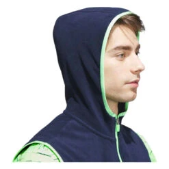 Adidas Ultimate365 Hoodie Golf Vest JL5328 -Clarkes Golf Store JL5328 7 APPAREL OnModel DetailView2 white Photoroom