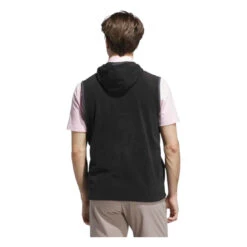 Adidas Ultimate365 Hoodie Golf Vest JL5330 -Clarkes Golf Store JL5330 4 APPAREL OnModel BackView white Photoroom