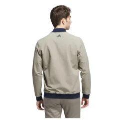 Adidas Ultimate365 Full-Zip Golf Jacket JL5366 -Clarkes Golf Store JL5366 4 APPAREL OnModel BackView white Photoroom