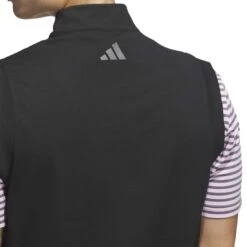 Adidas Ultimate365 Classic 1/4 Zip Vest JL5696 -Clarkes Golf Store JL5696 7 APPAREL OnModel DetailView2 white