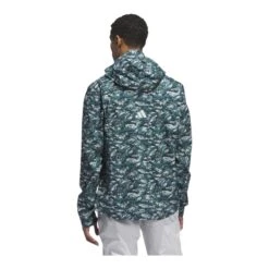 Adidas Tour Climaproof+ Golf Anorak JL5705 10 Adidas Tour Climaproof+ Golf Anorak JL5705 -Clarkes Golf Store JL5705 4 APPAREL OnModel BackView white Photoroom