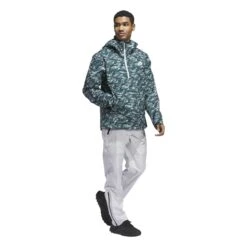 Adidas Ultimate365 Tour CLIMAPROOF+ Golf Trousers JL5713 11 Adidas Ultimate365 Tour CLIMAPROOF+ Golf Trousers JL5713 -Clarkes Golf Store JL5713 5 APPAREL OnModel WalkingView white