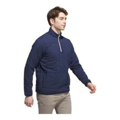 Adidas Ultimate365 Arctic Golf Jacket JL7879 -Clarkes Golf Store JL7879 5 APPAREL OnModel WalkingView white Photoroom