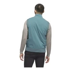Adidas Ultimate365 Tour Frostguard Golf Gilet JM2144 -Clarkes Golf Store JM2144 4 APPAREL OnModel BackView white Photoroom