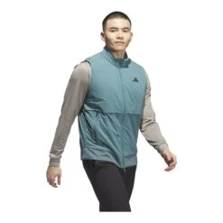 Adidas Ultimate365 Tour Frostguard Golf Gilet JM2144 -Clarkes Golf Store JM2144 5 APPAREL OnModel WalkingView white Photoroom