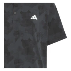 Junior Adidas Script Golf Polo Shirt JN1818 -Clarkes Golf Store JN1818 4 APPAREL Photography DetailView1 white Photoroom