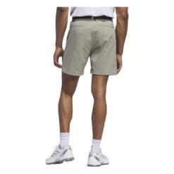 Adidas Go-To Pleated 7-inch Golf Shorts JW3448 -Clarkes Golf Store JW3448 4 APPAREL OnModel BackView white Photoroom
