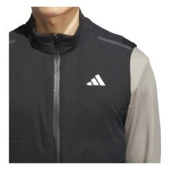 Adidas Ultimate365 Tour Frostguard Full Zip Golf Vest JW7213 -Clarkes Golf Store JW7213 7 APPAREL OnModel DetailView2 white