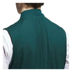 Adidas Ultimate365 Tour Full-Zip Golf Vest JX7243 -Clarkes Golf Store JX7243 7 APPAREL OnModel DetailView2 white Photoroom