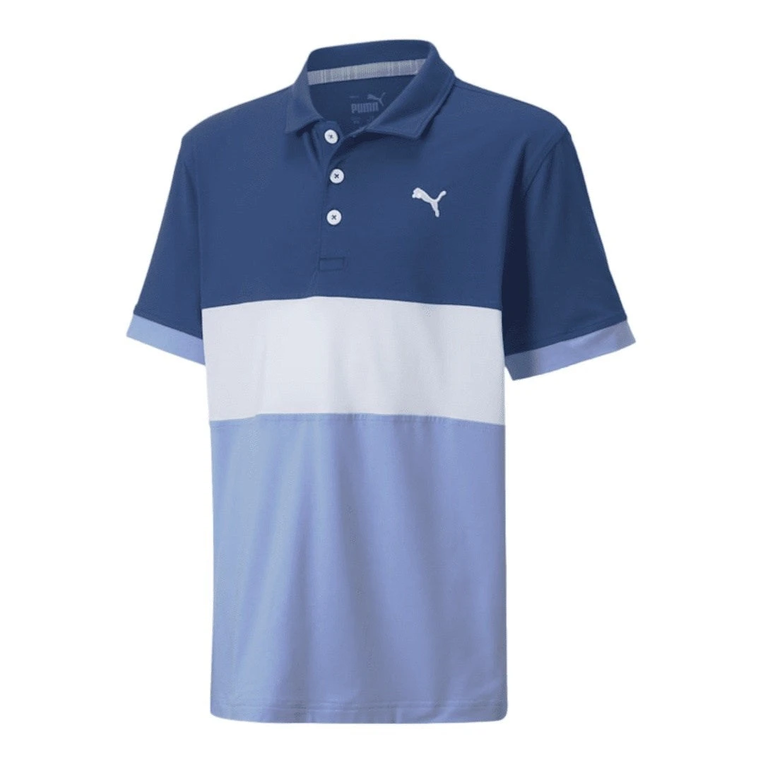Junior Puma Cloudspun Highway Golf Polo Shirt 534341 3 Junior Puma Cloudspun Highway Golf Polo Shirt 534341
