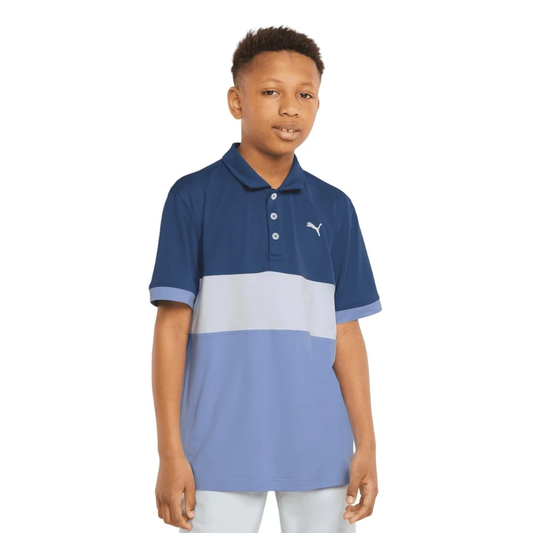 Junior Puma Cloudspun Highway Golf Polo Shirt 534341 6 Junior Puma Cloudspun Highway Golf Polo Shirt 534341 - Image 4