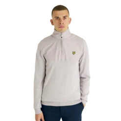 Lyle & Scott Overlay 1/4 Zip Golf Mid Layer KN1960G -Clarkes Golf Store KN1960GS Z04 1 PhotoRoom 2