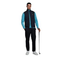 Lyle & Scott Check Quilt Back Fleece Golf Gilet JK1862G -Clarkes Golf Store Lyle Scott Check Quilt Back Fleece Golf Gilet JK1862G 7 6