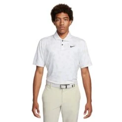 Nike Dri-Fit Tour Micro Print Golf Polo Shirt FD5735
