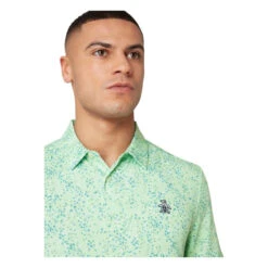 Original Penguin All-Over Micro Abstract Print Golf Polo OGKSF025 -Clarkes Golf Store OGKSF025 338 T alt8 scaled Photoroom
