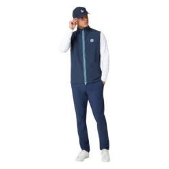 Original Penguin Heritage Lightweight Packable Golf Vest OGVSF010 9 Original Penguin Heritage Lightweight Packable Golf Vest OGVSF010 -Clarkes Golf Store OGVSF010 417 T alt1 scaled Photoroom