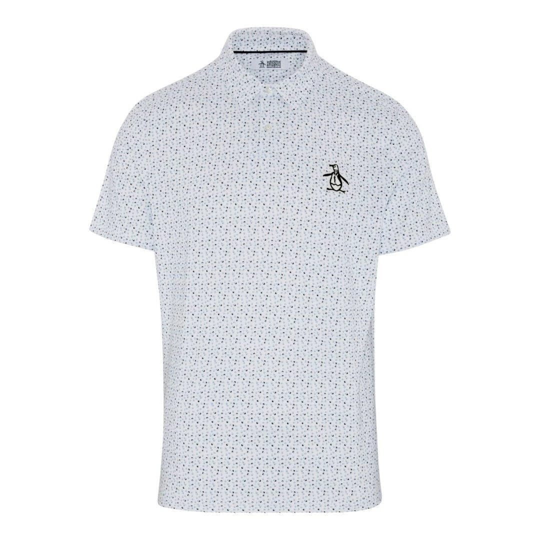 Original Penguin All Over Ball Print Golf Polo Shirt OGKSE021 3 Original Penguin All Over Ball Print Golf Polo Shirt OGKSE021