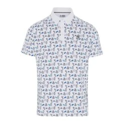 Original Penguin The Player Print Golf Polo Shirt OGKSE019