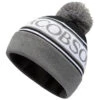 Oscar Jacobson Gillies Golf Beanie OJHAT0268 -Clarkes Golf Store Oscar Jacobson Gillies Bobble Golf Beanie Black Pewter 1