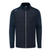 Ping Aiden Hybrid Fleece Golf Jacket P03763 -Clarkes Golf Store P03763 AIDEN JACKET NAVY FRONT Photoroom
