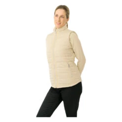 Pure Golf Ladies Hemisphere Faux Fur Collar Golf Gilet PG-58411 -Clarkes Golf Store PG 58411 162 05 W Photoroom