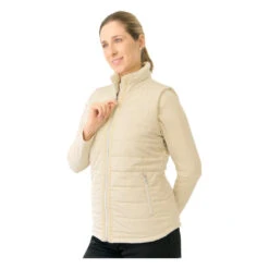 Pure Golf Ladies Hemisphere Faux Fur Collar Golf Gilet PG-58411 -Clarkes Golf Store PG 58411 162 08 W Photoroom
