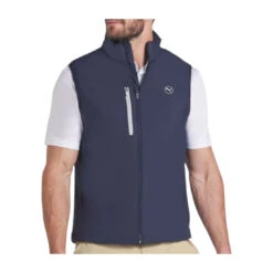 Puma Hielands Golf Vest 62697805 -Clarkes Golf Store PumaHielandsVest DeepNavy2 500x Photoroom