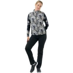 Pure Golf Ladies Annona Patterned Golf Gilet PG-38406 14 Pure Golf Ladies Annona Patterned Golf Gilet PG-38406 -Clarkes Golf Store Pure Golf Ladies Annona Patterned Golf Gilet PG 38406 11