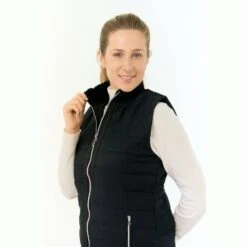 Pure Golf Ladies Hemisphere Faux Fur Gilet PG-48411 -Clarkes Golf Store Pure Golf Ladies Hemisphere Faux Fur Gilet PG 0