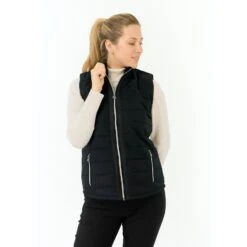 Pure Golf Ladies Hemisphere Faux Fur Gilet PG-48411 -Clarkes Golf Store Pure Golf Ladies Hemisphere Faux Fur Gilet PG 7