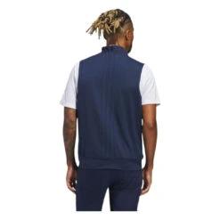 Adidas Ultimate365 Tour Full Zip Golf Vest IK3061 -Clarkes Golf Store Ultimate365 Tour Full Zip Vest Blue IK3061 23 hover model Photoroom