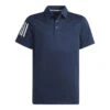 Junior Adidas 3-Stripe Golf Polo Shirt FI8674 -Clarkes Golf Store adidas 3 Stripe Junior Golf Polo Shirt FI8674 6