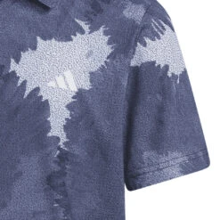 Junior Adidas Flower Mesh Golf Polo Shirt HR5296 -Clarkes Golf Store adidas Flower Mesh Junior Golf Polo Shirt HR5296 1