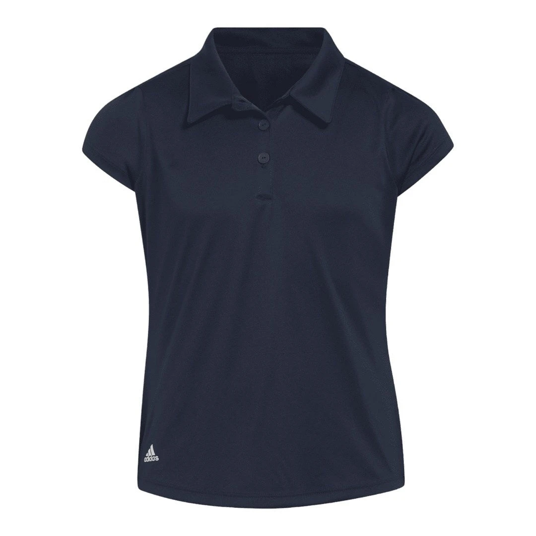 Junior Adidas Girls Performance Primegreen Golf Polo Shirt HS1645 3 Junior Adidas Girls Performance Primegreen Golf Polo Shirt HS1645