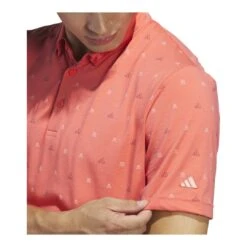 Adidas Go-To Mini-Crest Golf Print Shirt IS7333 -Clarkes Golf Store adidas Go To Mini Crest Golf Print Shirt IS7333 7