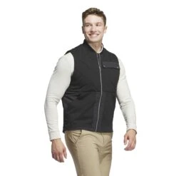 Adidas Go-To Quilted FZ Golf Vest IL0580 -Clarkes Golf Store adidas Go To Quilted FZ Golf Vest IL0580 0