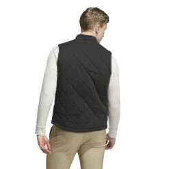 Adidas Go-To Quilted FZ Golf Vest IL0580 -Clarkes Golf Store adidas Go To Quilted FZ Golf Vest IL0580 1