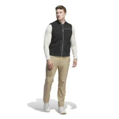 Adidas Go-To Quilted FZ Golf Vest IL0580 -Clarkes Golf Store adidas Go To Quilted FZ Golf Vest IL0580 3