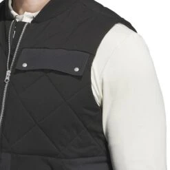 Adidas Go-To Quilted FZ Golf Vest IL0580 -Clarkes Golf Store adidas Go To Quilted FZ Golf Vest IL0580 7