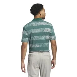 Adidas Go-To Stripe Print Golf Polo IT2365 -Clarkes Golf Store adidas Go To Stripe Print Golf Polo IT2365 3