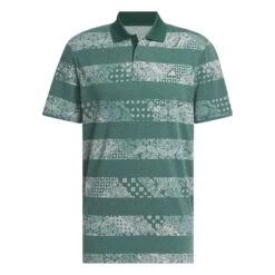 Adidas Go-To Stripe Print Golf Polo IT2365