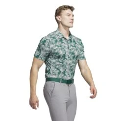 Adidas Ultimate365 Mesh Print Golf Polo Shirt IW1409 -Clarkes Golf Store adidas Ultimate365 Mesh Print Golf Polo Shirt IW14 6