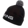 Ping Classic Bobble Golf Hat P03472 -Clarkes Golf Store blackpingbeanie 0