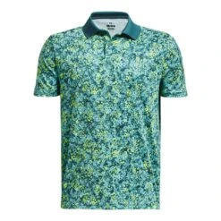 Junior Under Armour Performance Floral Speckle Golf Polo Shirt 1377348