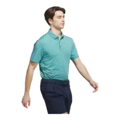 Adidas Go-To Rise Print Golf Polo Shirt KA7918 -Clarkes Golf Store imgi 19 Go to Rise Print Polo Shirt Green JL7901 25 model Photoroom