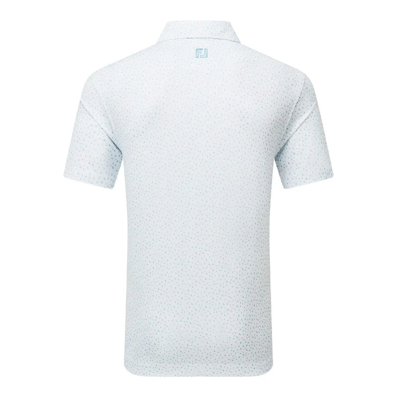FootJoy Bird Print Lisle Golf Polo Shirt 37797 4 FootJoy Bird Print Lisle Golf Polo Shirt 37797 - Image 2