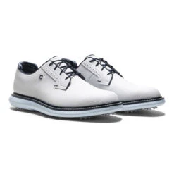FootJoy Traditions Blucher Golf Shoes 57972 11 FootJoy Traditions Blucher Golf Shoes 57972 -Clarkes Golf Store imgi 90 FootJoy FJ Traditions Blucher Shoes White Seasonal 3 Photoroom