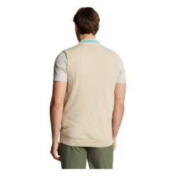 Lyle & Scott Merino Blend Knitted V-Neck Golf Vest KN2260G 11 Lyle & Scott Merino Blend Knitted V-Neck Golf Vest KN2260G -Clarkes Golf Store mens jackets 115169 Photoroom
